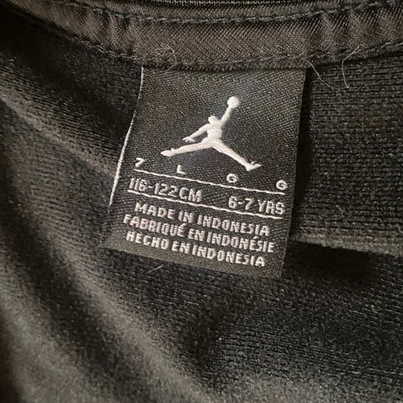 Jordan Black Jacket with Red and White Accents - Picture 4 of 5